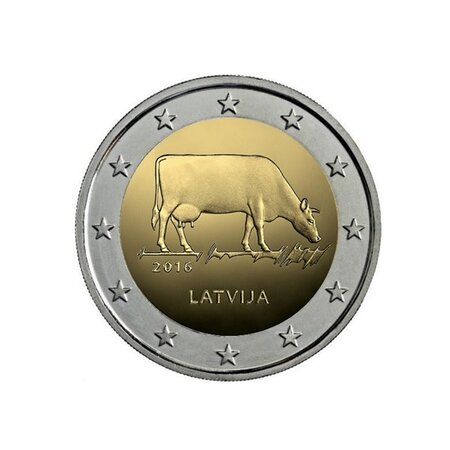 Pièce de monnaie 2 euro commémorative Lettonie 2016 – Brune de Lettonie