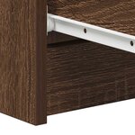 vidaXL Buffet Chêne marron 60x35x98 5 cm Bois d'ingénierie