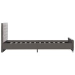 vidaXL Cadre de lit sans matelas gris velours 100x200 cm