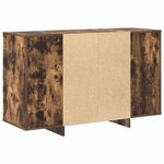 vidaXL Buffet Chêne fumé 120 x 41 x 75 cm Bois d'ingénierie