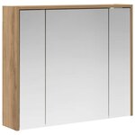 vidaXL Armoire Miroir de Salle de Bain Chêne artisan