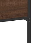 vidaXL Cadre de lit sans matelas chêne marron 80x200cm bois ingénierie