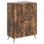 vidaXL Buffet Chêne fumé 66 x 34 5 x 90 cm Bois d'ingénierie