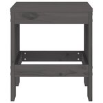 vidaXL Tabourets de jardin lot de 2 gris 40x36x45 cm bois massif pin