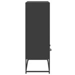 vidaXL Buffet haut noir 68x39x111 5 cm acier