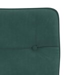 vidaXL Chaises à manger lot de 4 Vert foncé Velours