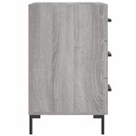 vidaXL Table de chevet sonoma gris 40x40x66 cm bois d'ingénierie