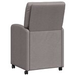 vidaXL Chaises de salle à manger 2 Pièces Taupe 57 x 67 x 95 cm tissu