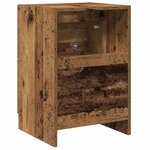 vidaXL Cabinet de salle de bain avec porte Bois Ancien 40 x 37 x 59 cm