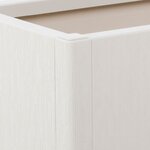 vidaXL Jardinière blanc 80x36x35 cm PP