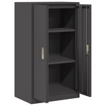 vidaXL Armoire de rangement Noir 60 x 40 x 105 cm Acier