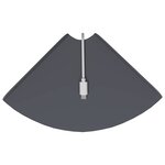 vidaXL Étagère flottante avec étagère 4 Pièces Anthracite 18 x 18 x 2 cm
