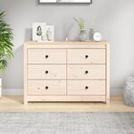vidaXL Armoire latérale 100x40x72 cm Bois de pin massif