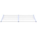 vidaXL Auvent de porte Gris et transparent 199x90 cm Polycarbonate