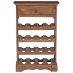 vidaXL Étagère à vin Bois de Mahogany Massif