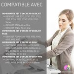 123CONSOMMABLES - 305XL - Cartouche d'encre compatible avec HP 305 XL Noir et Couleur pour HP DeskJet 2720E 2720 2700E 2700 2710E 2710 2721E 2723E 4120E Envy 6000 6020 6020E 6032E