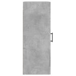 vidaXL Armoire murale gris béton 34 5x34x90 cm bois d'ingénierie