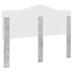 vidaXL Tête de lit Gris béton 140 cm Bois d'ingénierie