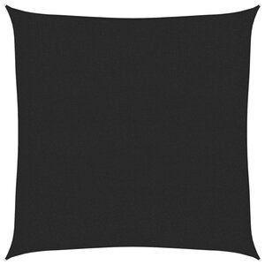 vidaXL Voile d'ombrage 160 g/m² Noir 3x3 m PEHD