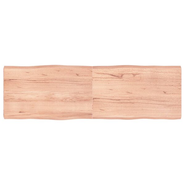 vidaXL Dessus de table bois massif traité bordure assortie