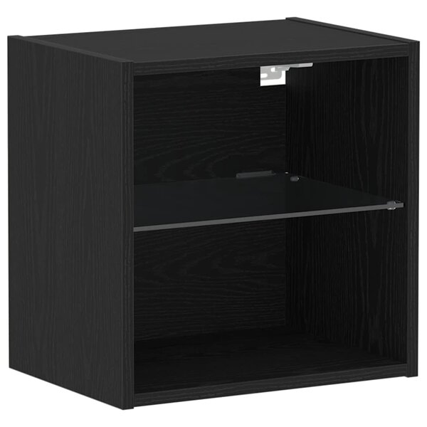 vidaXL Étagère flottante Noir 40 x 28.5 x 40 cm Bois d'ingénierie