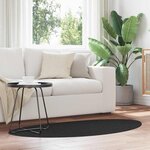 vidaXL Tapis Noir 80 x 150 cm Polyester