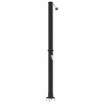 vidaXL Douche solaire extérieure Noir 217 cm PVC et aluminium