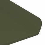vidaXL Étagère flottante 2 Pièces Vert olive 60 x 8 5 x 2 5 cm Acier