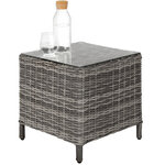 Tectake Salon de jardin BENISSA - gris