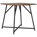 Table d'appoint vidaXL 2 Pièces Chêne fumé en bois d'ingénierie et métal