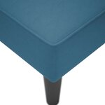 vidaXL Fauteuil long avec accoudoir droit bleu velours