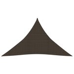 vidaXL Voile d'ombrage 160 g/m² Marron 2 5x2 5x3 5 m PEHD