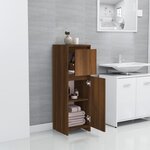 vidaXL Armoire de bain Chêne marron 30x30x95 cm Bois d'ingénierie