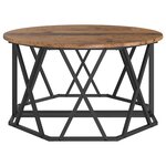 vidaXL Table basse Bois ancien 80 x 80 x 42 cm