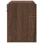 vidaXL Étagères murales 2 Pièces Chêne marron 100x15x20 cm