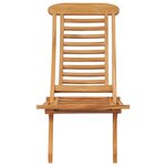 vidaXL Chaise de jardin pliable 50x90x69 cm Bois de teck massif