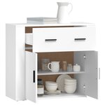 vidaXL Buffet Blanc 80x33x70 cm Bois d'ingénierie