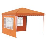 vidaXL Tente de fête pop-up 288 x 288 x 245 cm Orange Tissu Oxford