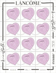 Timbre Coeur - Lancôme - Lettre verte - 100g