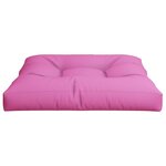 vidaXL Coussin de palette rose 70x70x12 cm tissu