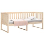 vidaXL Lit de jour sans matelas 100x200 cm bois de pin massif