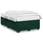 vidaXL Cadre de lit sans matelas vert foncé 120x200 cm velours