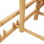 vidaXL Chaise longue 55x199x30 cm bambou