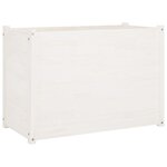 vidaXL Jardinière d'extérieur Blanc 100x50x70 cm Bois de pin massif