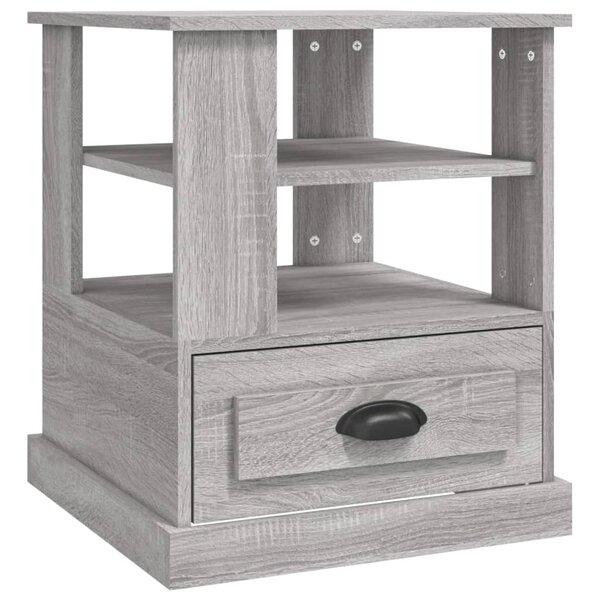 vidaXL Table d'appoint sonoma gris 50x50x60 cm bois d'ingénierie