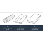 Matelas mousse ferme Hahtuva 90 x 190 x 14 cm