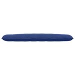 vidaXL Coussin de Dos Bleu police 200 x 50 cm Tissu en velours côtelé