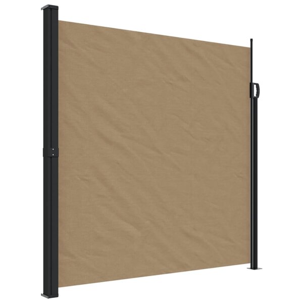vidaXL Auvent latéral rétractable taupe 200x600 cm