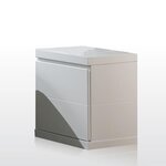Vipack Table de chevet Lara Bois Blanc