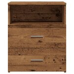 vidaXL Tables de chevet 2 Pièces vieux bois 50x32x60 cm bois d'ingénierie